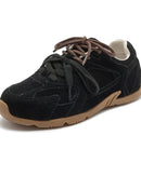 Retro Lace-Up Non-Slip Sneakers