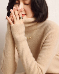 Soft Cashmere Turtleneck Slim-Fit Sweater