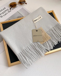 Thick Faux-Cashmere Shawl