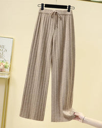High-Waist Thicken Wide Leg Pants