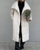 Belted Quilted Long Puffer Coat