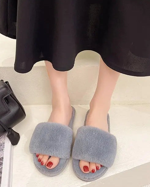 Fuzzy House Slippers