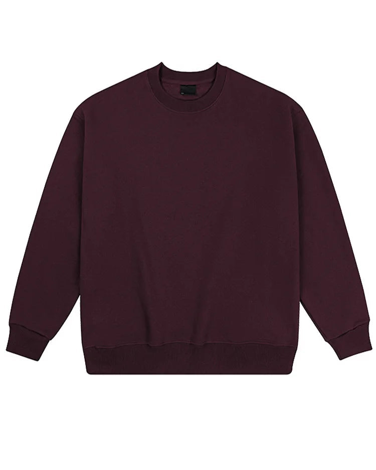 Loose-Fit Pure Cotton Pullover Sweatshirt