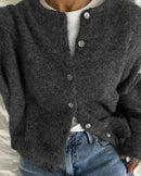 Button Front Knit Cardigan Sweater