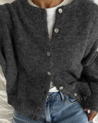 Button Front Knit Cardigan Sweater