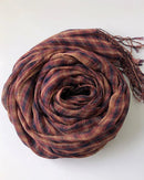 Checked Linen Scarf