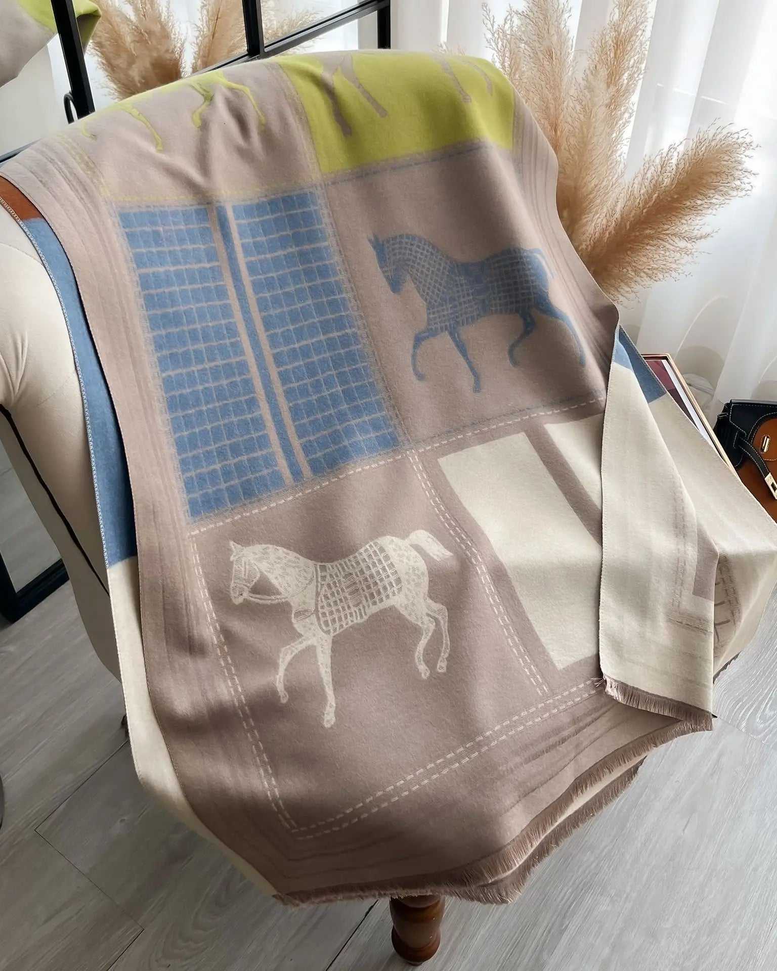 Oversized Printed Wrap Scarf Shawl