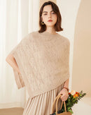 Cable-Knit Cashmere Poncho