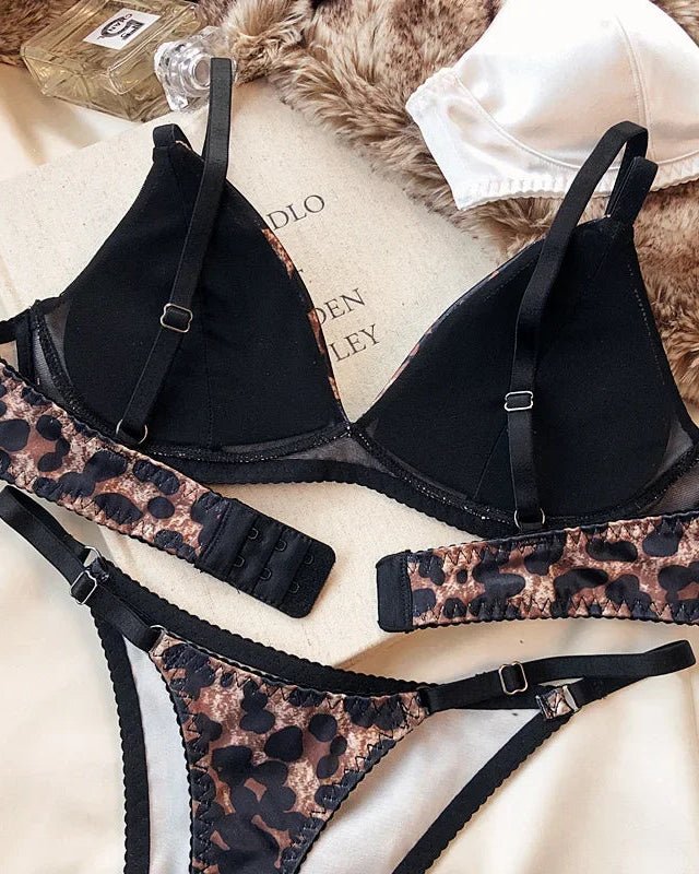 Sexy Silky Triangle Cup Wire-Free Bra Set