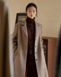 Half High Collar Cashmere Cardigan