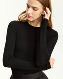Simple Slim-Fit Wool Crewneck Sweater