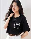 Relaxed-Fit Crew Neck Casual Tee