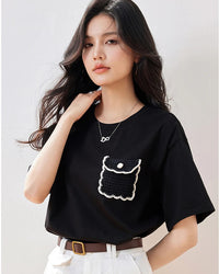 Relaxed-Fit Crew Neck Casual Tee