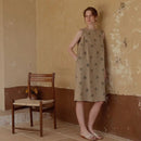 Cotton-colored Woven Jacquard  Nightdress