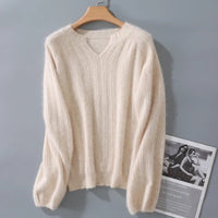 Mink Cashmere Knitted Pullover