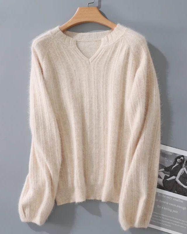 Mink Cashmere Knitted Pullover