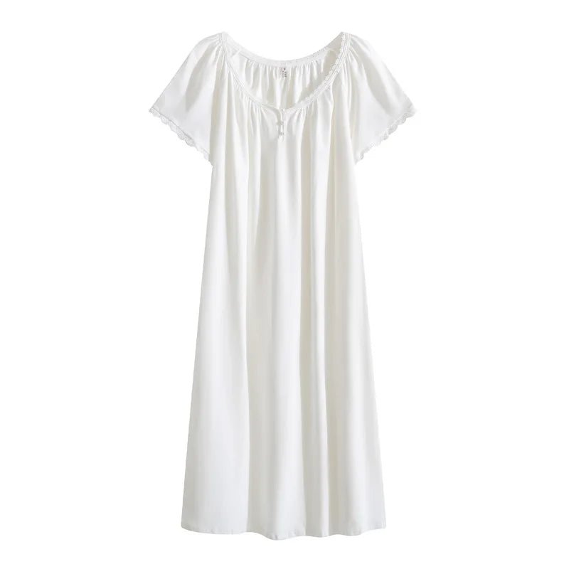 Casual Round Neck Loose Nightdress