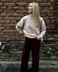 Oversized Turtleneck Heavyweight Knit Pullover