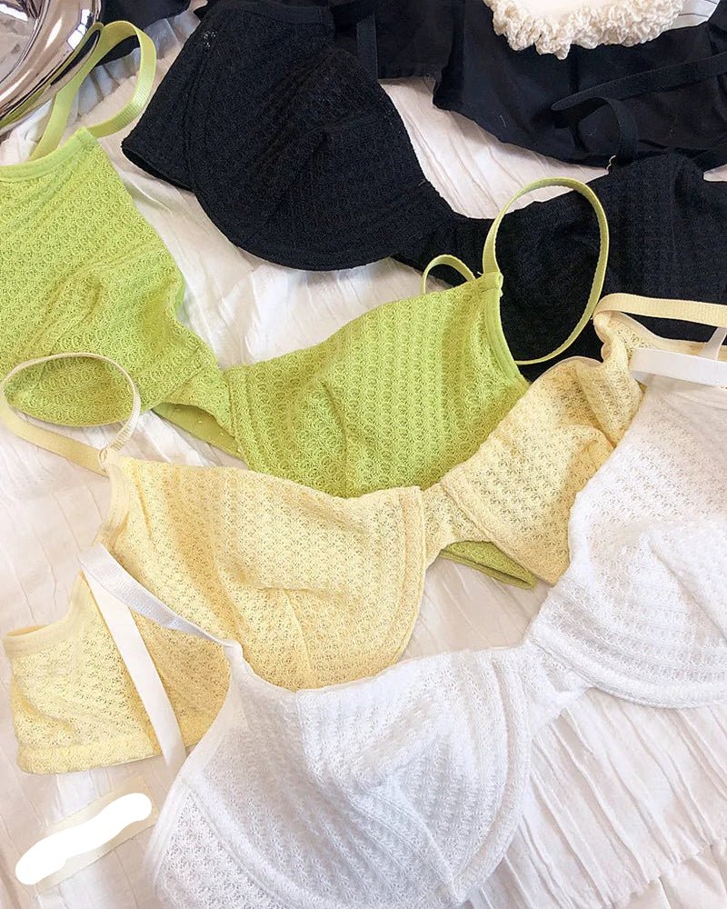 Sexy Ultra-Thin Breathable French Push-Up Bra Set