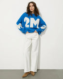 Oversized O-neck Knitted Pullover