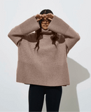 Turtle Neck Basic Knitted Split Pullover