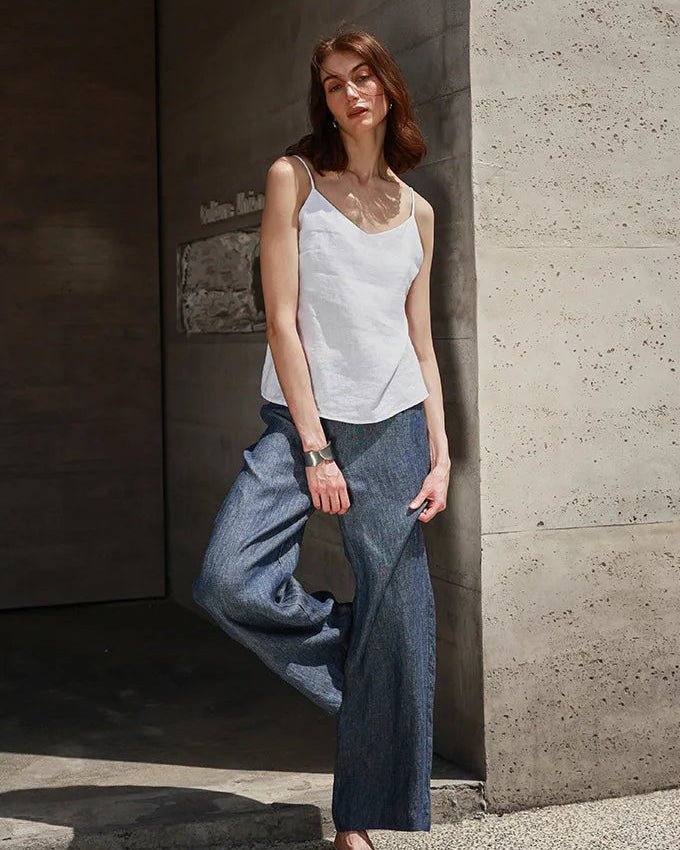 Casual V-Neck Adjustable Strap Vest