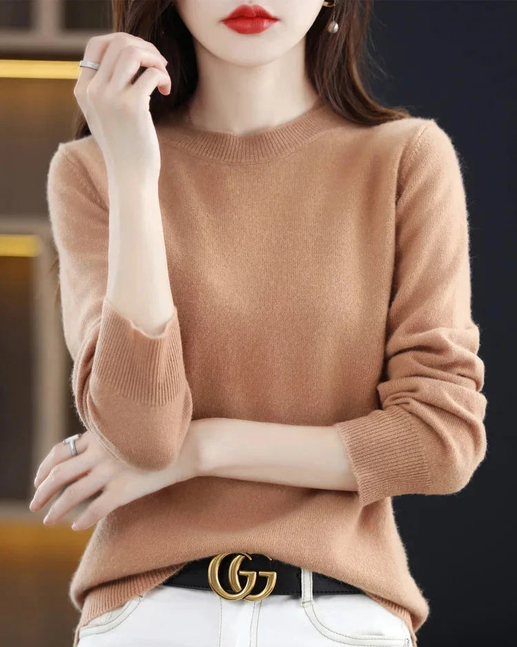 Merino Wool Round Neck Sweater