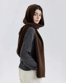Wool knit beanie scarf — a seamless one-piece winter accessory designed for warmth, minimal style, and all-day comfort.