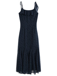 Women'S Chiffon Ruffled Strapless Dress