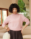 Cashmere Mock Neck Knitted Sweater