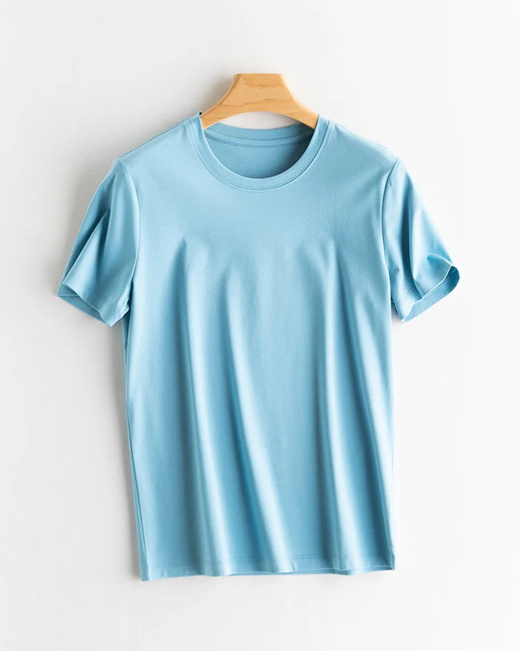 Women's Solid-Color Crew-Neck T-Shirt