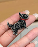Exquisite Baroque-Style Puppy Brooch