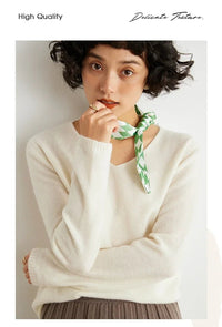 V-Neck Cashmere Basic Jumper