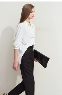 Solid Loose Chic Chiffon Blouses