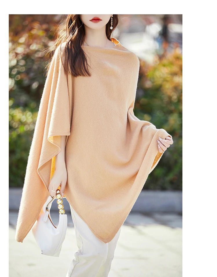 Solid Color Oversized Wool Pashmina Shawl