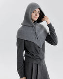 Women's Knit Balaclava Scarf Hat