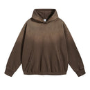 Solid Washed Distressed Ripped Hoodies