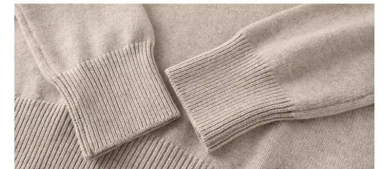 Pure Cashmere Turtleneck Pullover Sweater