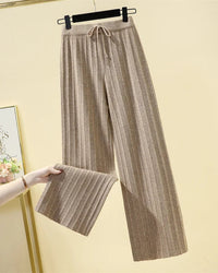 High-Waist Thicken Wide Leg Pants