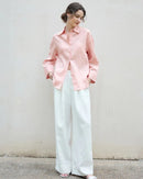 Retro Single-Breasted Collar Loose Shirt