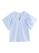 Textured Bell Sleeve  Top