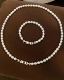 Freshwater Pearl & Crystal Party Necklace