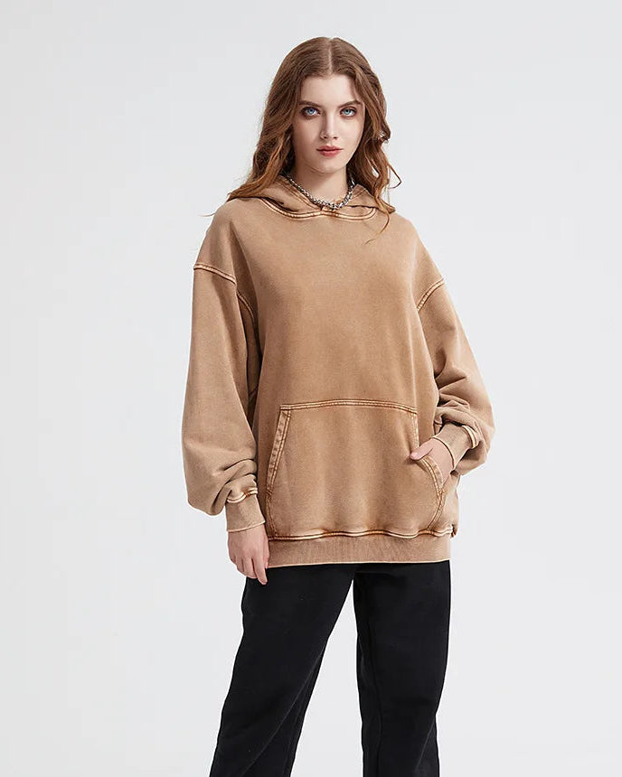 Cotton Loose Retro Thicken Hoodie
