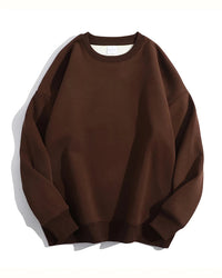 Loose-Fit Fleece Pullover Sweatshirt