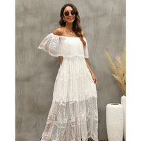 Embroidery Boho Lace Maxi Dress