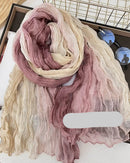 Pleated Long Scarf Shawl