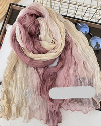 Pleated Long Scarf Shawl