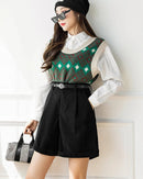 Textured High-Rise Casual Shorts