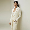 Shawl Collar Belted Merino Wool Cardigan