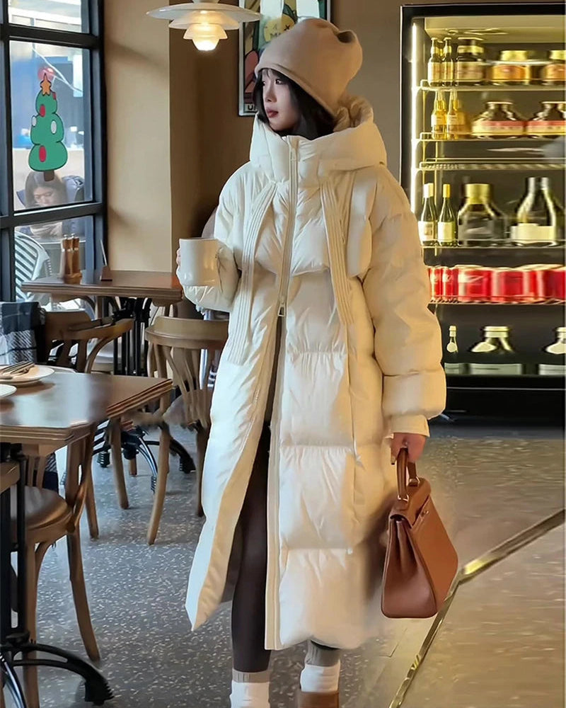 Women's Long Hooded Puffer Coat